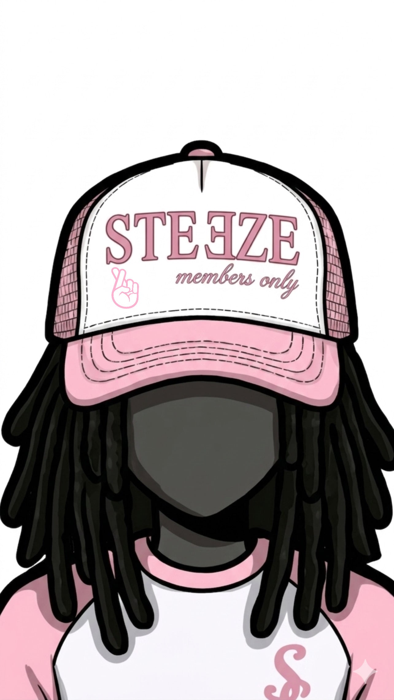 Rose Pink “MEMBERS ONLY” trucker