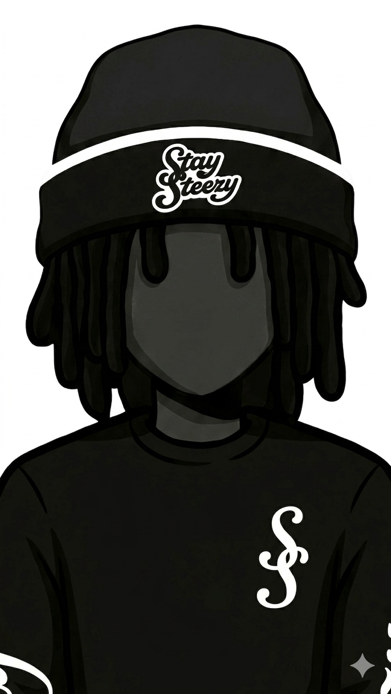 Black Double S Logo Beanie