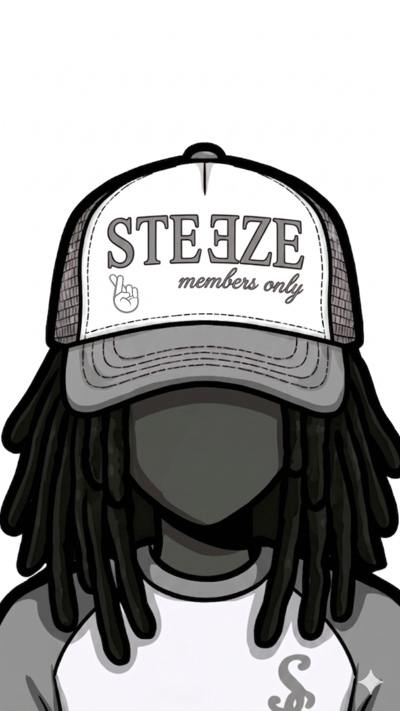Cool Grey “MEMBERS ONLY” trucker