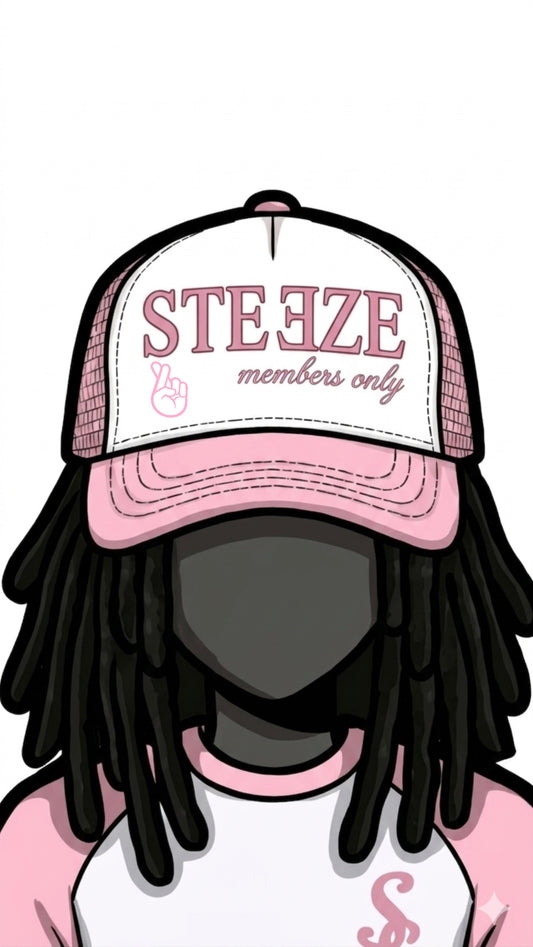 Rose Pink “MEMBERS ONLY” trucker