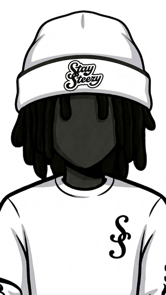 White Elegant Double S Beanie