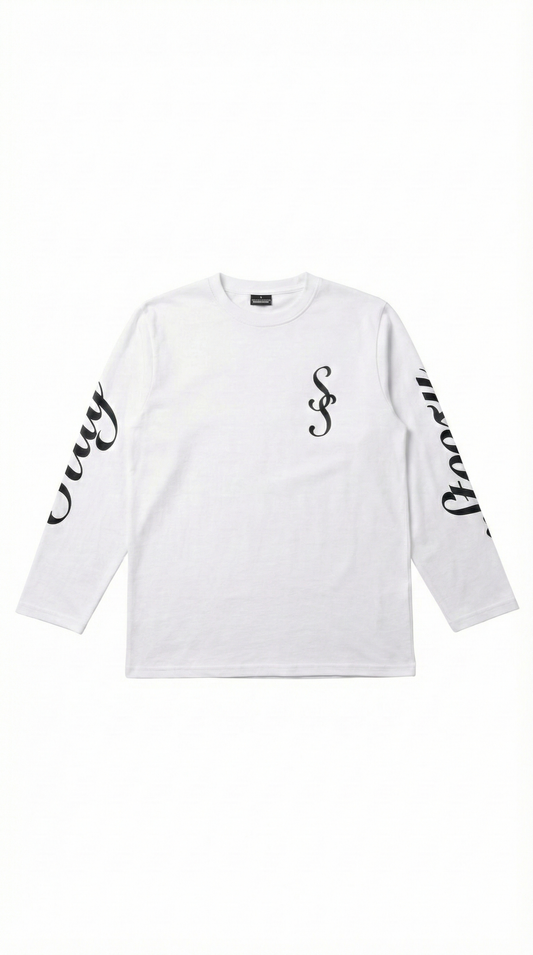 White Elegant Double S Long Sleeve (PREORDER)