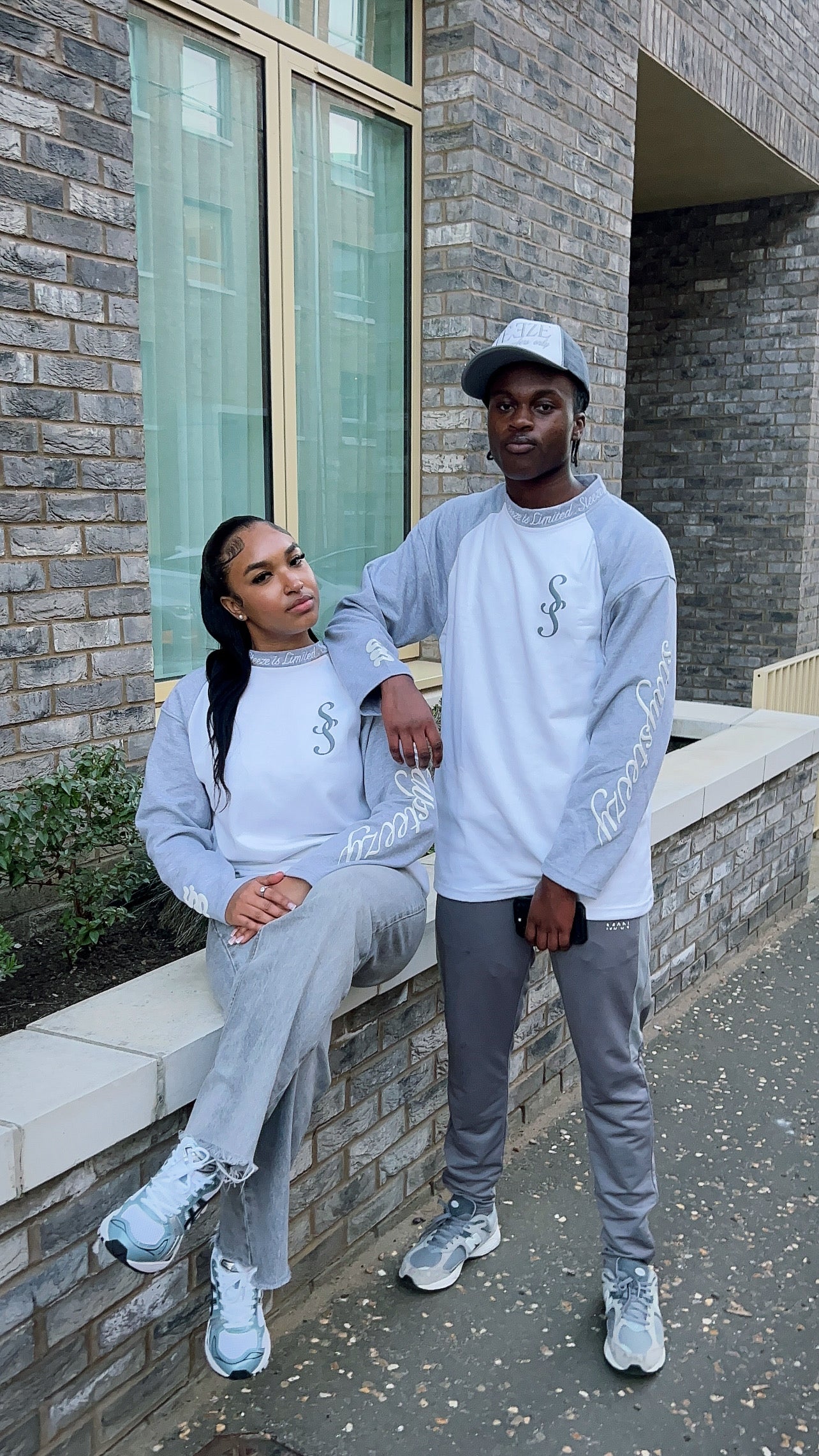 Cool Grey Classic Elegant Long Sleeve