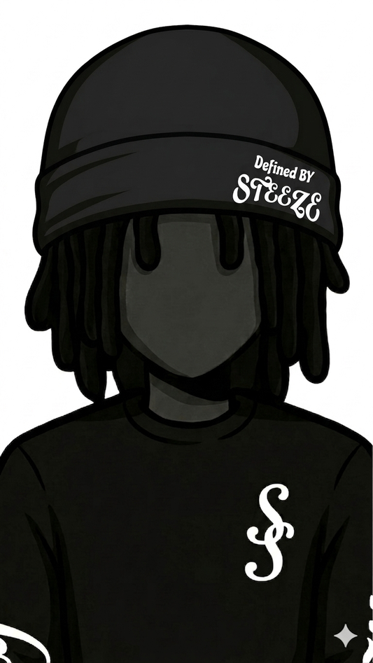 SPANDEX “DEFINED BY STEEZE” SATIN SKULL CAP