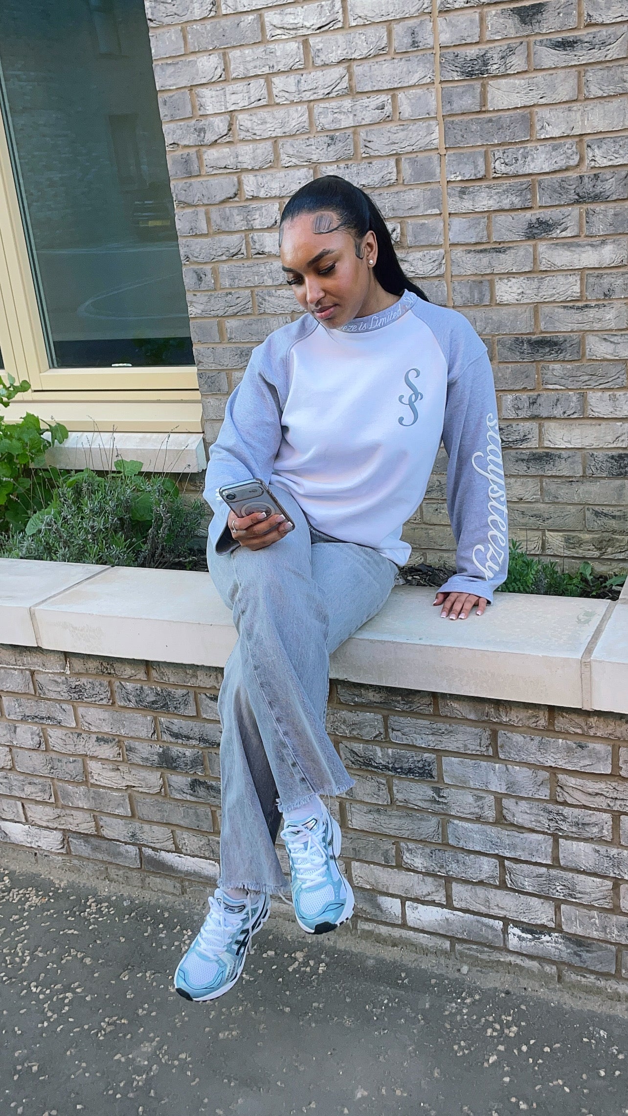 Cool Grey Classic Elegant Long Sleeve