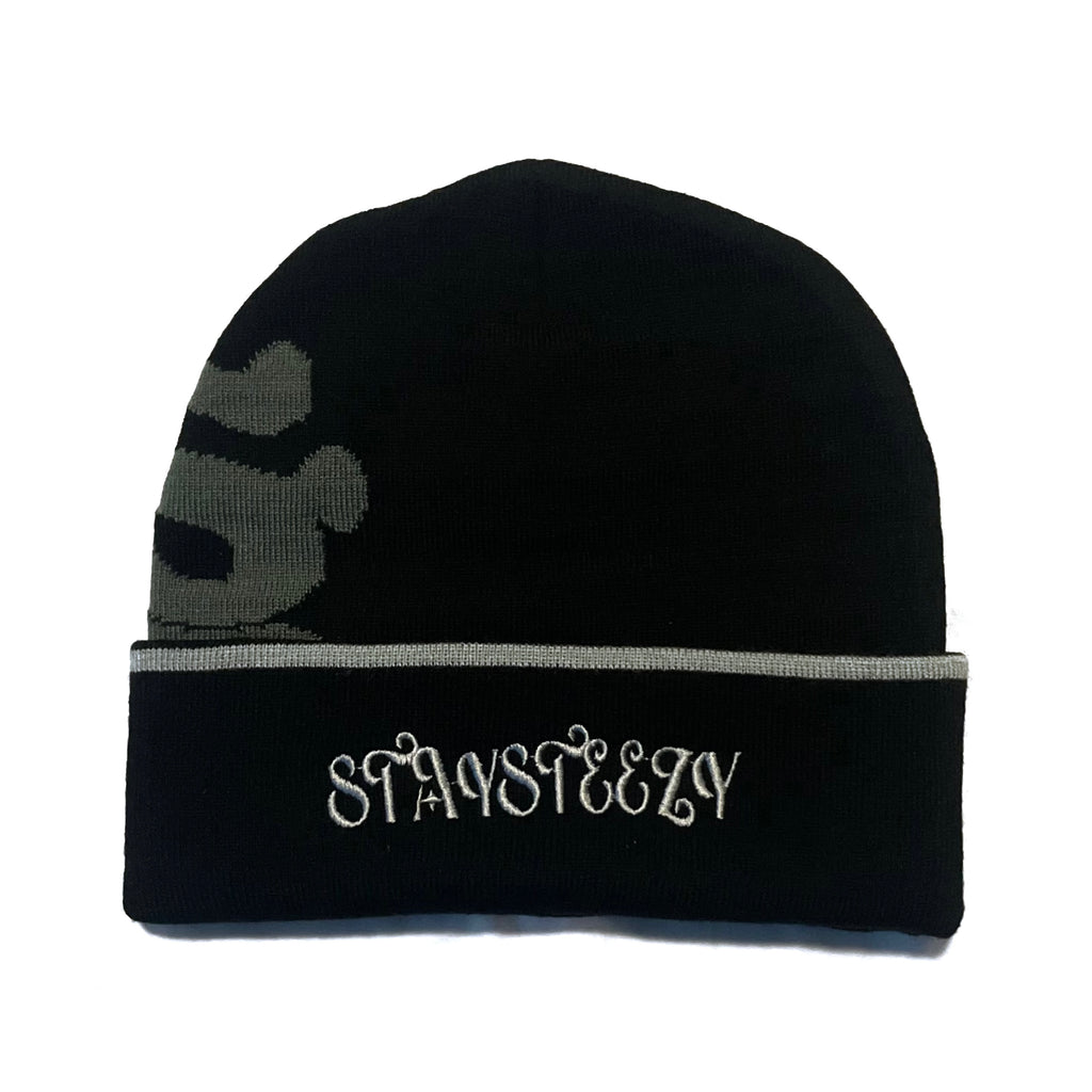 "STAYSTEEZY" signature monochrome beanie