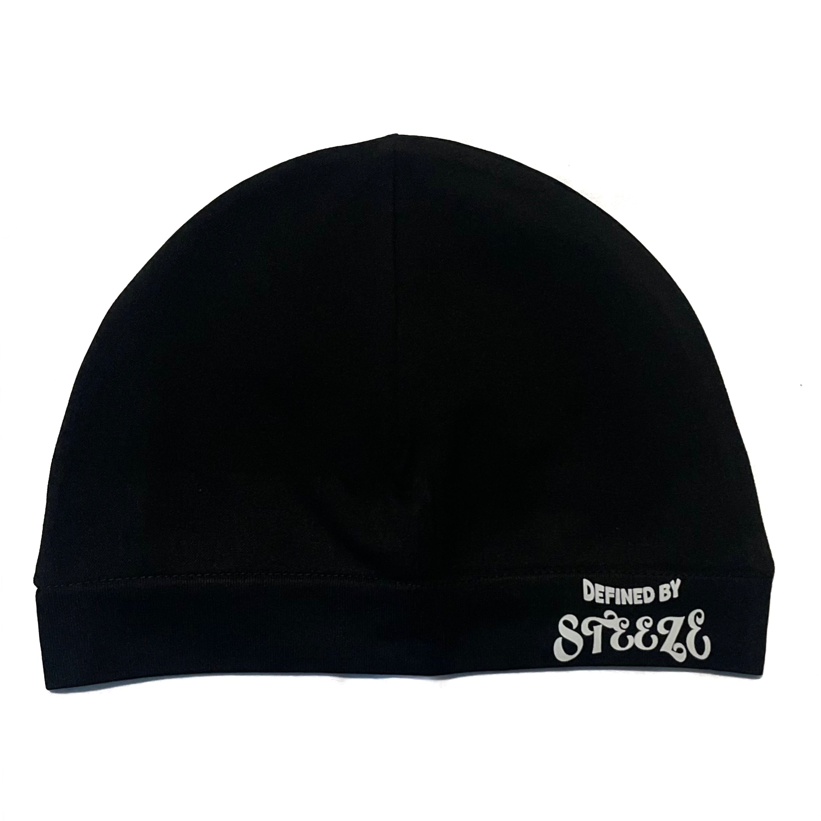"DEFINED BY STEEZE" satin lined skull cap