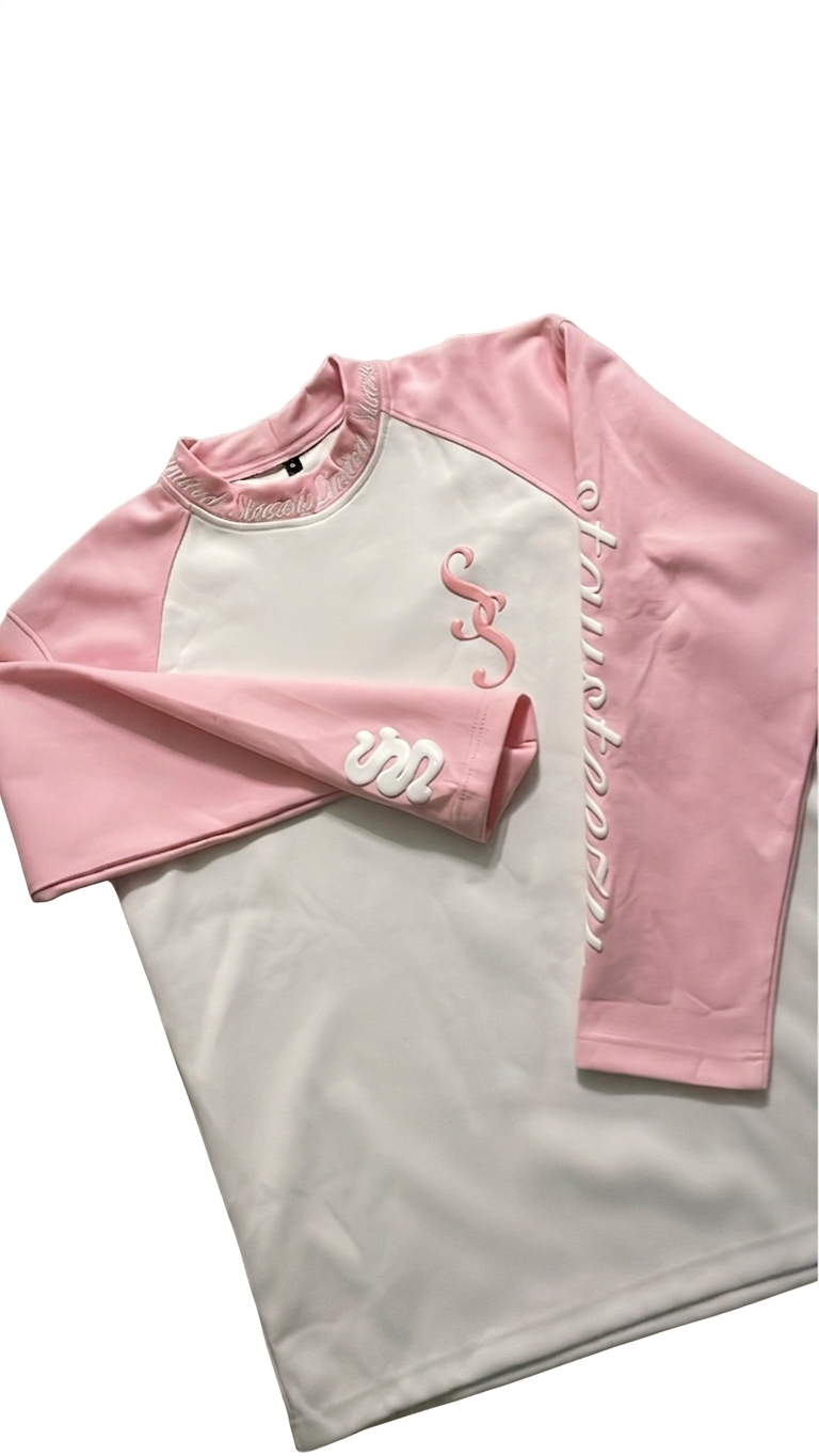 Rose Pink Classic Elegant Long Sleeve
